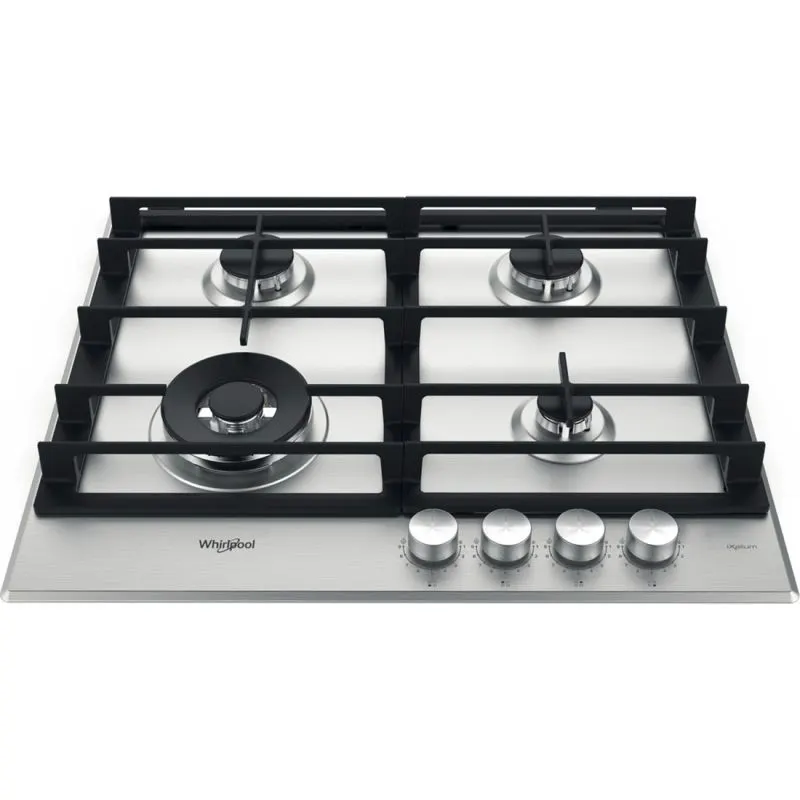 Plaque de cuisson à gaz 4 FEUX GMWL 628/IXL 60 GAZ INOX MULTI LEVEL - WHIRLPOOL