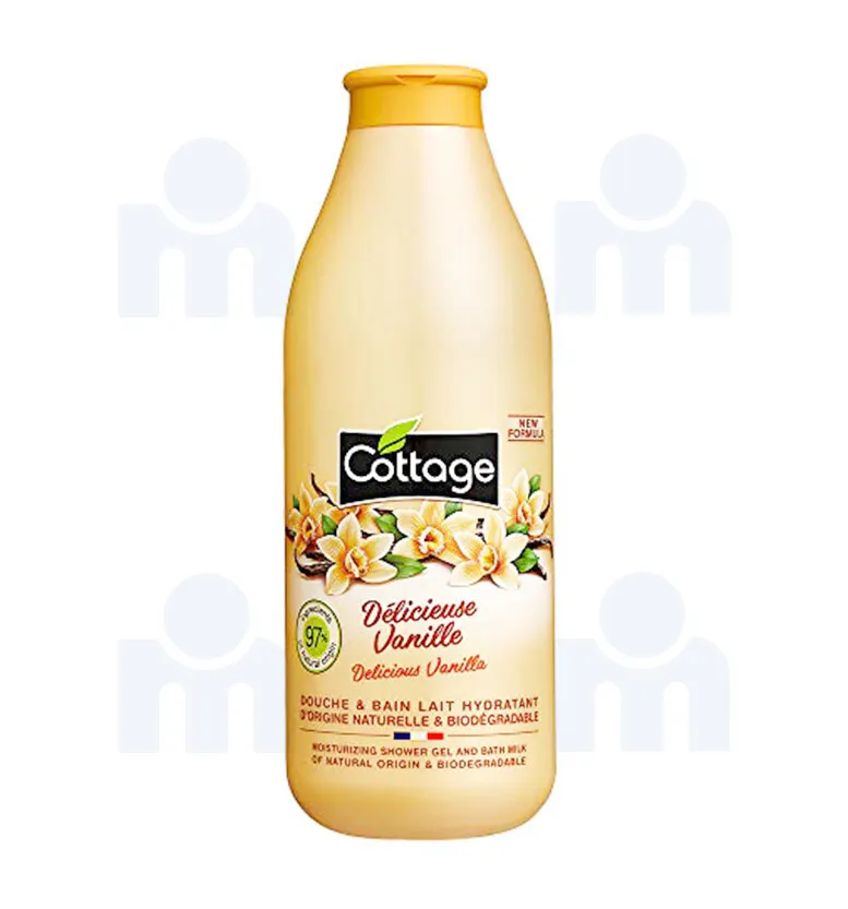 Douche et bain lait hydratant délicieuse vanille 750ml - COTTAGE 