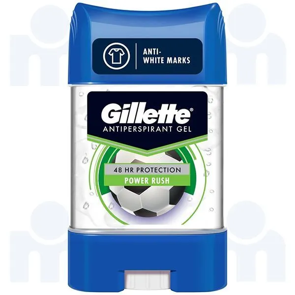 Gel déodorant antisudorifique Power Rush 75ml - GILLETTE 