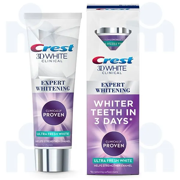 Dentifrice ultra frais 3D White Clinic 75ml - CREST