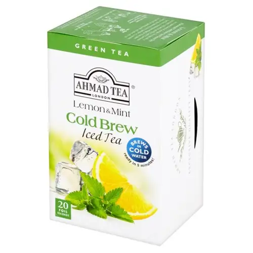 Thé vert glacé citron menthe 20sachets - AHMAD TEA   