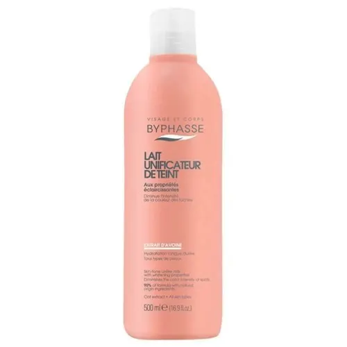 Lait éclaircissant de teint extrait d'avoine 500ml - BYPHASSE 