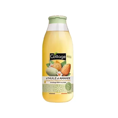 Gel douche à l'huile d'amande 560ml -  COTTAGE