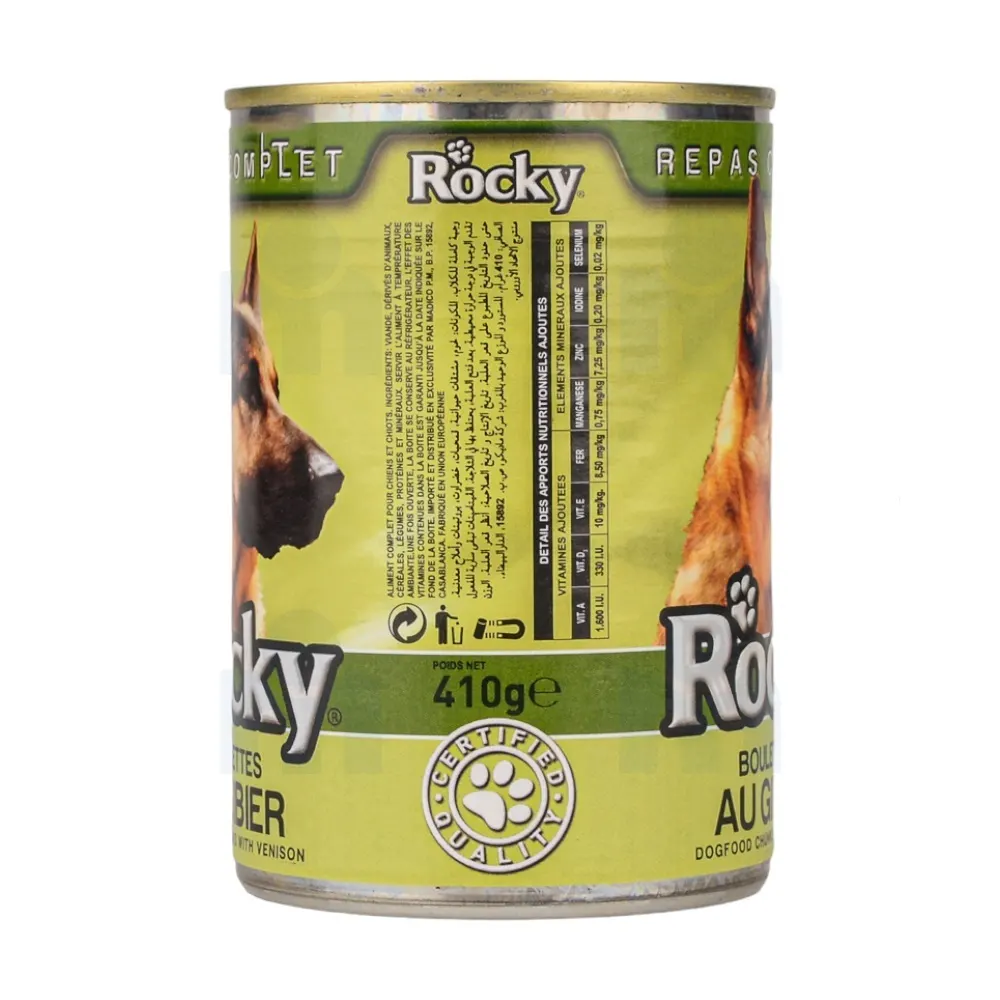 Boulettes au gibier 410g - ROCKY  - vue 4