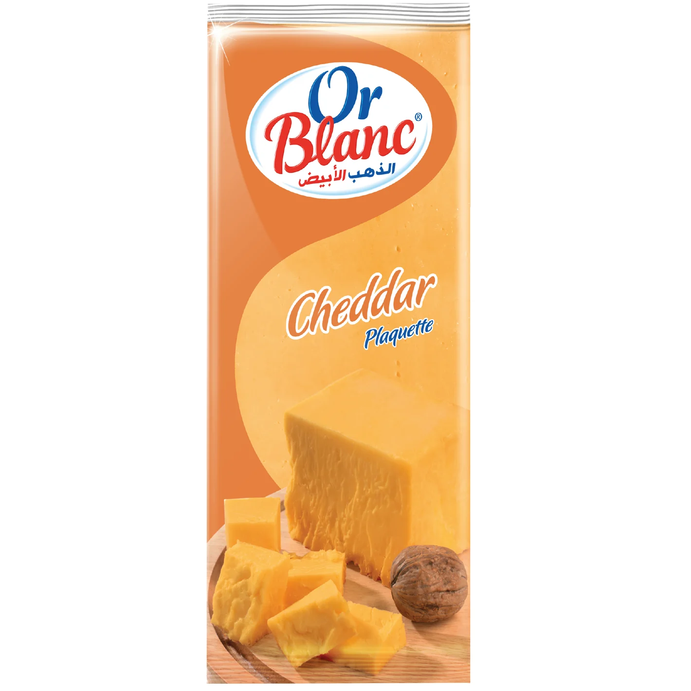 Fromage plaquette cheddar 235g - OR BLANC