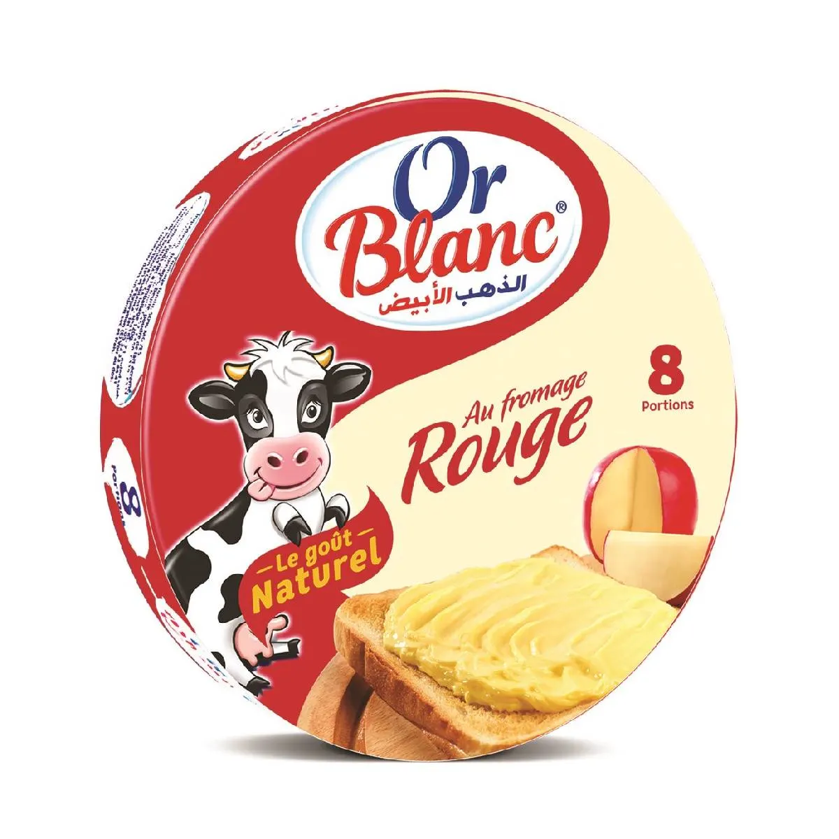 Fromage fondu à l'edam 8 portions - OR BLANC