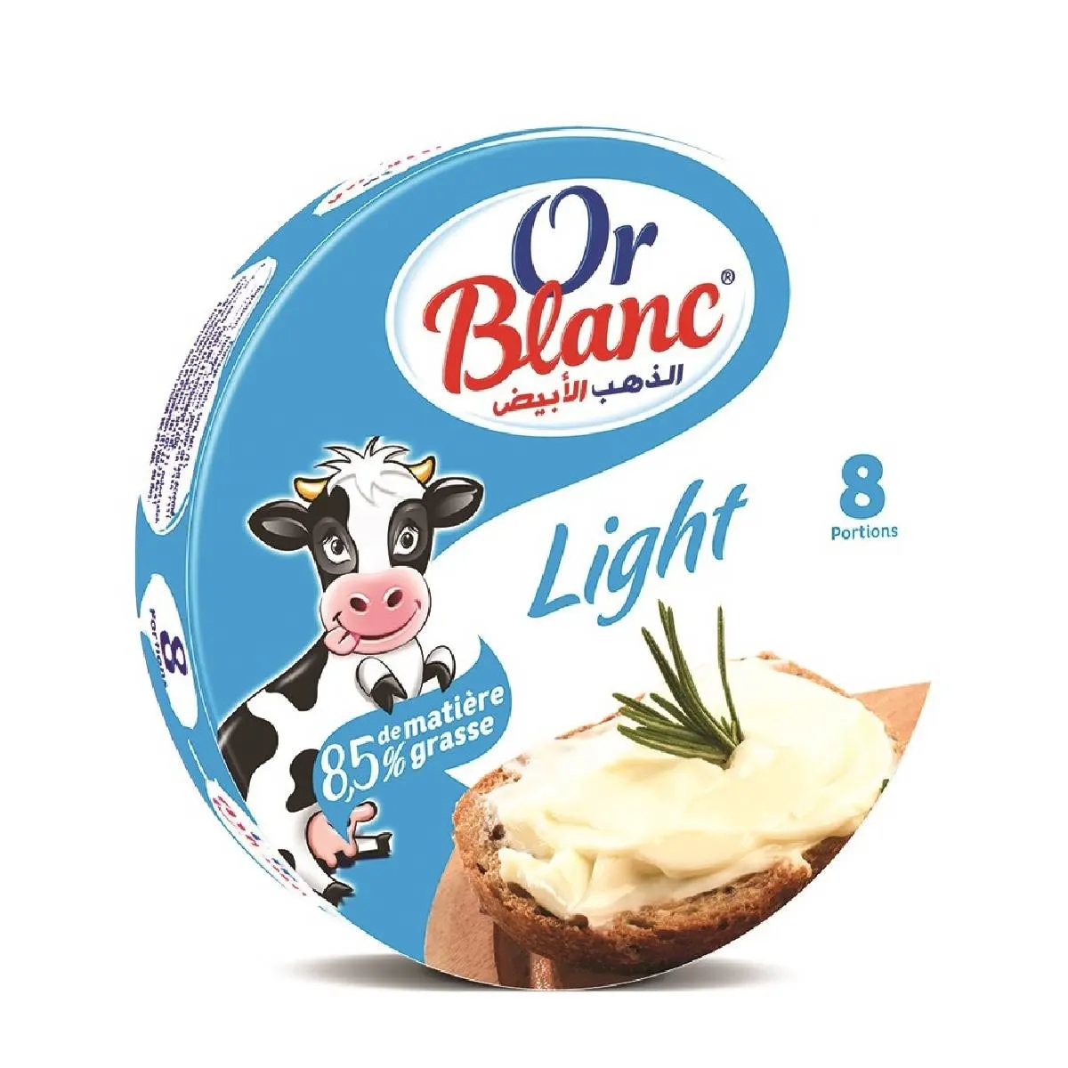 Fromage fondu light 8 portions - OR BLANC