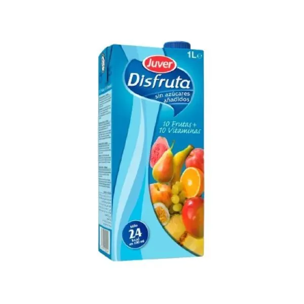 Juver Disfruta jus de fruits multifruits sans sucres ajoutés 1L