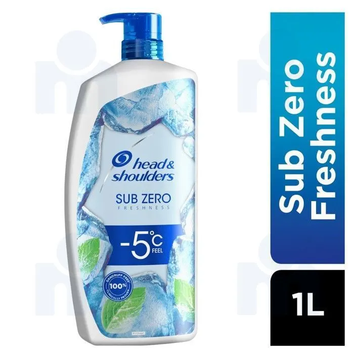 Shampoing antipelliculaire fraîcheur sub-zero 1L - HEAD & SHOULDERS 