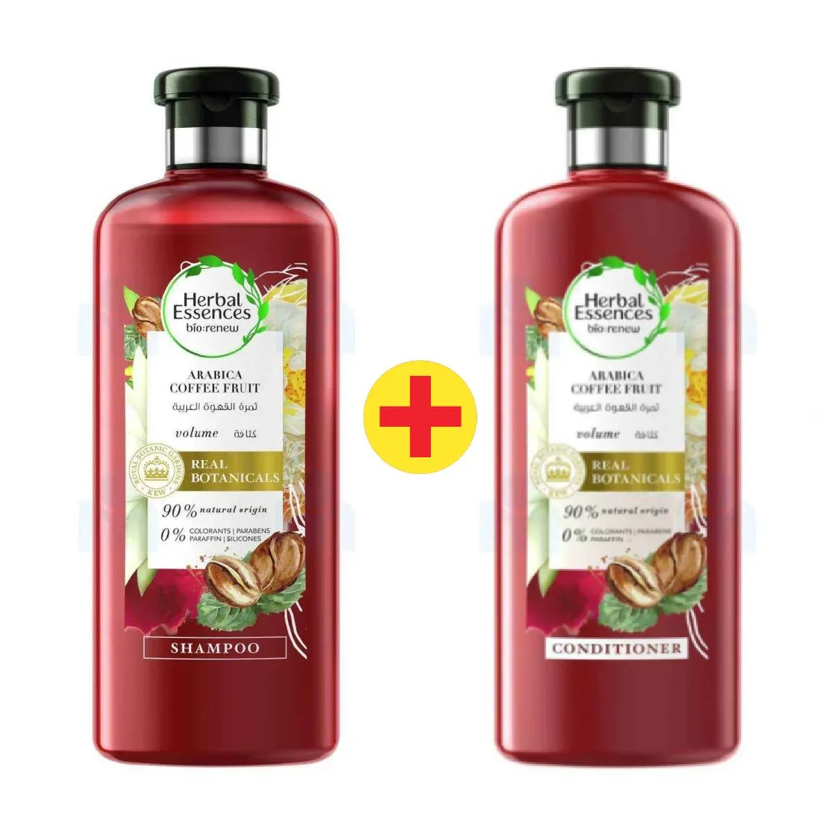 Shampoing au café arabica 400ml + Après shampoing 400ml - HERBAL ESSENCES