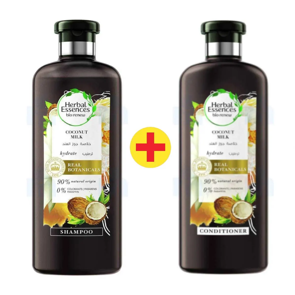 Shampoing au lait de coco 400ml + Après shampoing 400ml - HERBAL ESSENCES