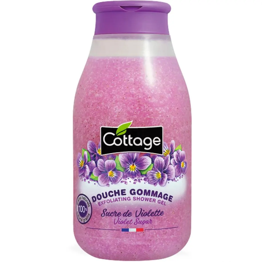 Douche gommage sucre de violette 270ml - COTTAGE