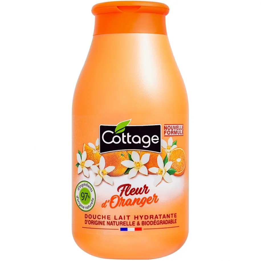 Douche lait hydratante fleur d'oranger 250ml - COTTAGE
