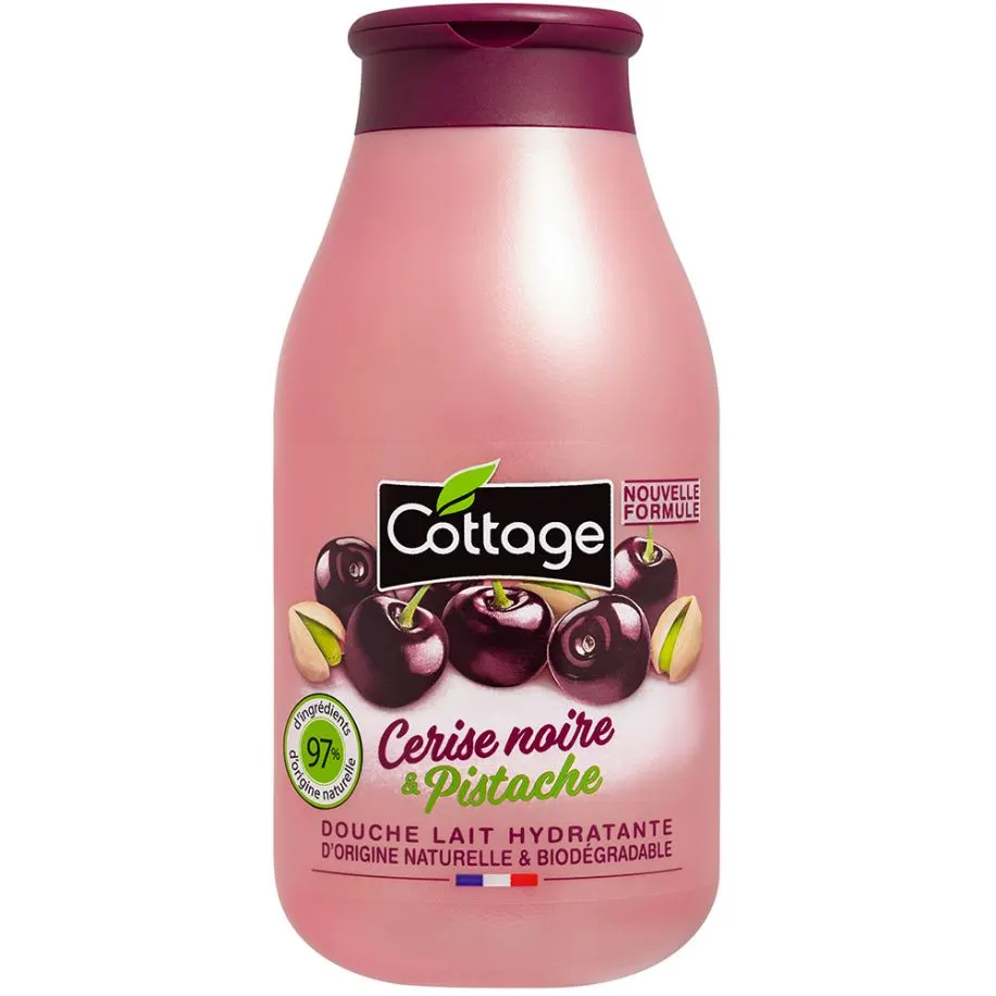 Gel douche cerise noire et pistache 250ml -  COTTAGE