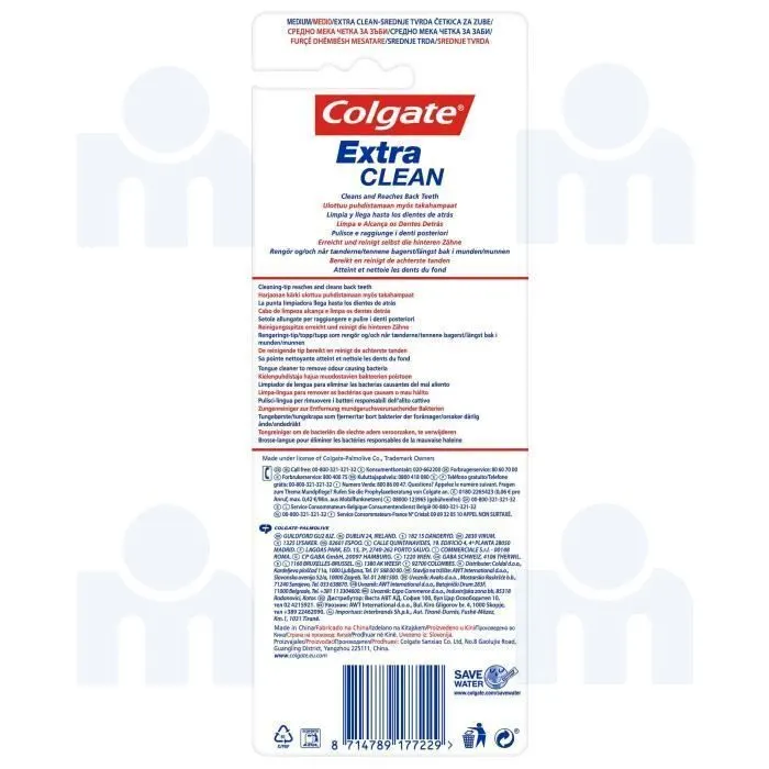 Brosse à dents Extra Clean médium 2+2 gratuit - COLGATE - vue 2