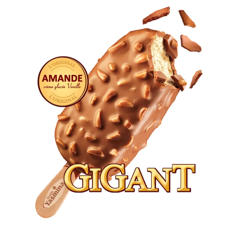 Yasmina bâtonnet de glace Gigant amandes 100ml