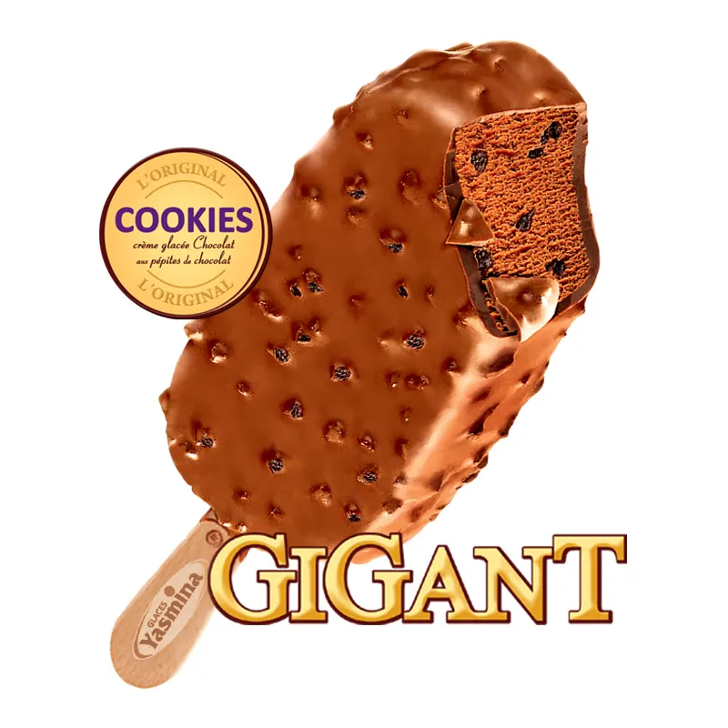Yasmina bâtonnet de glace Gigant cookies 100ml