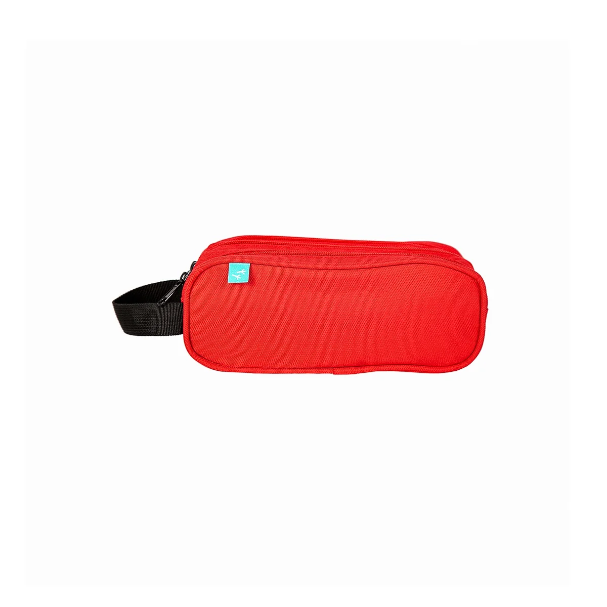 Trousse rectangulaire 3 zip 23x12x 9 rouge - AUCHAN