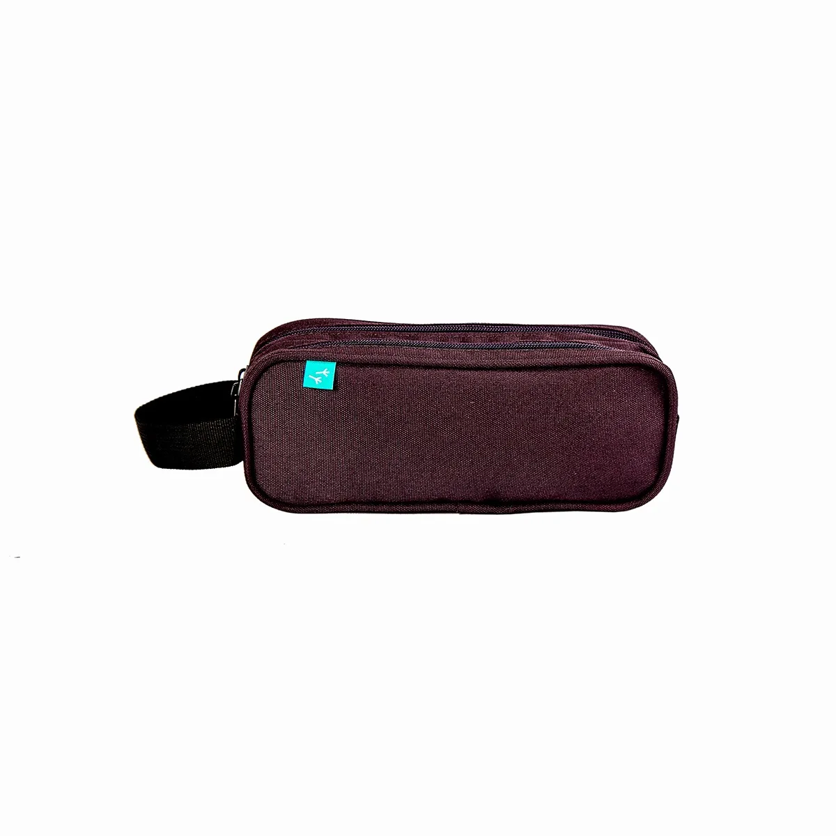 Trousse rectangulaire 2 zip 23x7x9 noire - AUCHAN