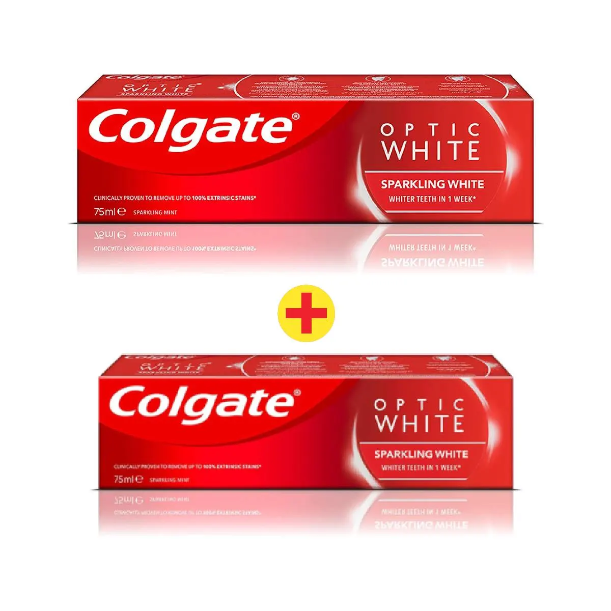 Dentifrice Optic White Sparkling 75ml + 50ml offert - COLGATE