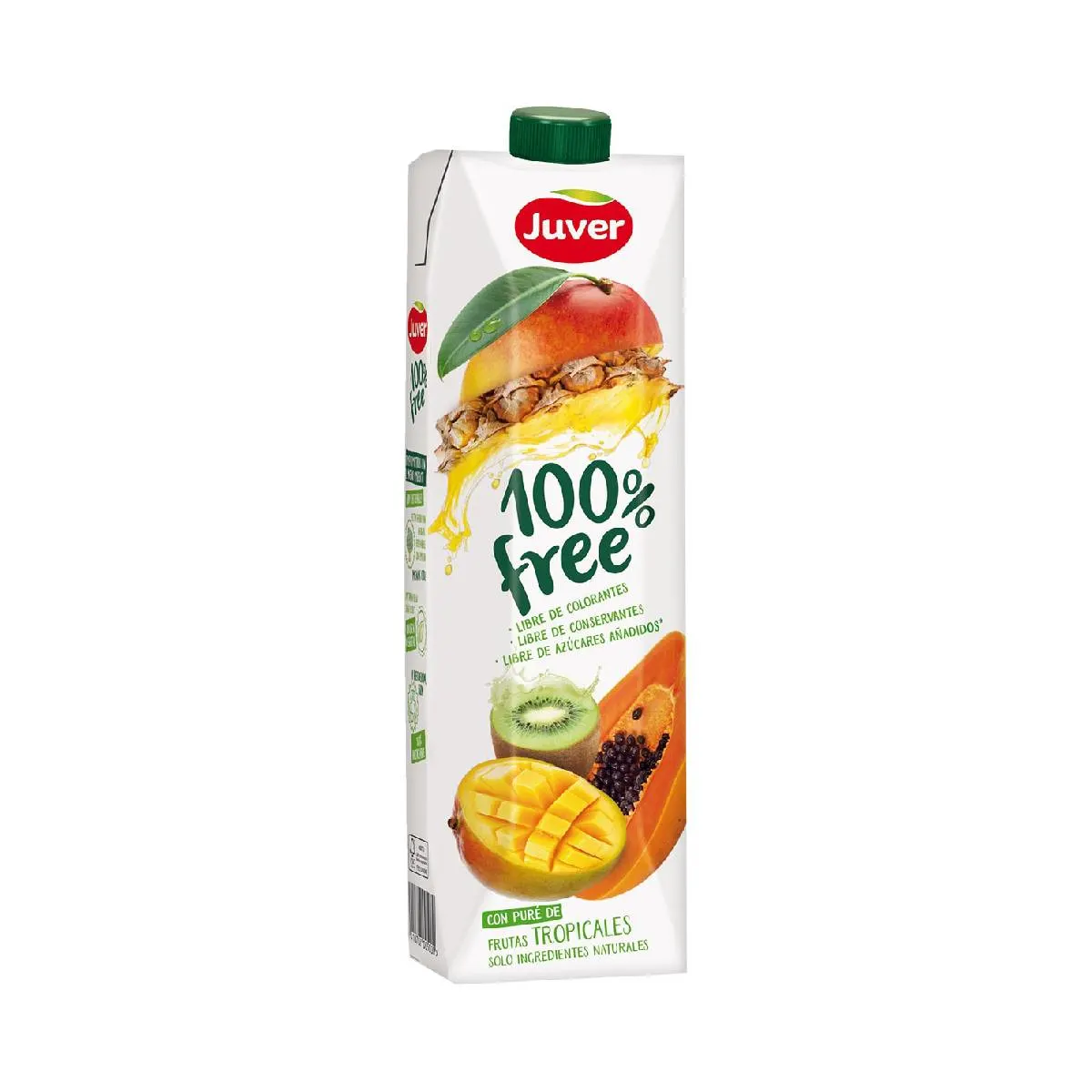 Juver au jus de fruits tropicaux 100% Free 1L