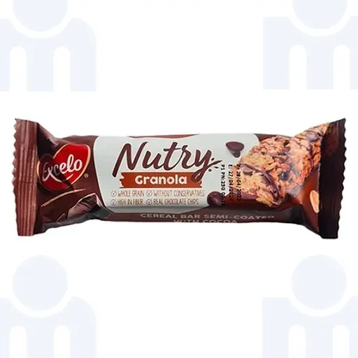 Barre de granula aux noix et cacao Nurty 5x25g - EXCELO