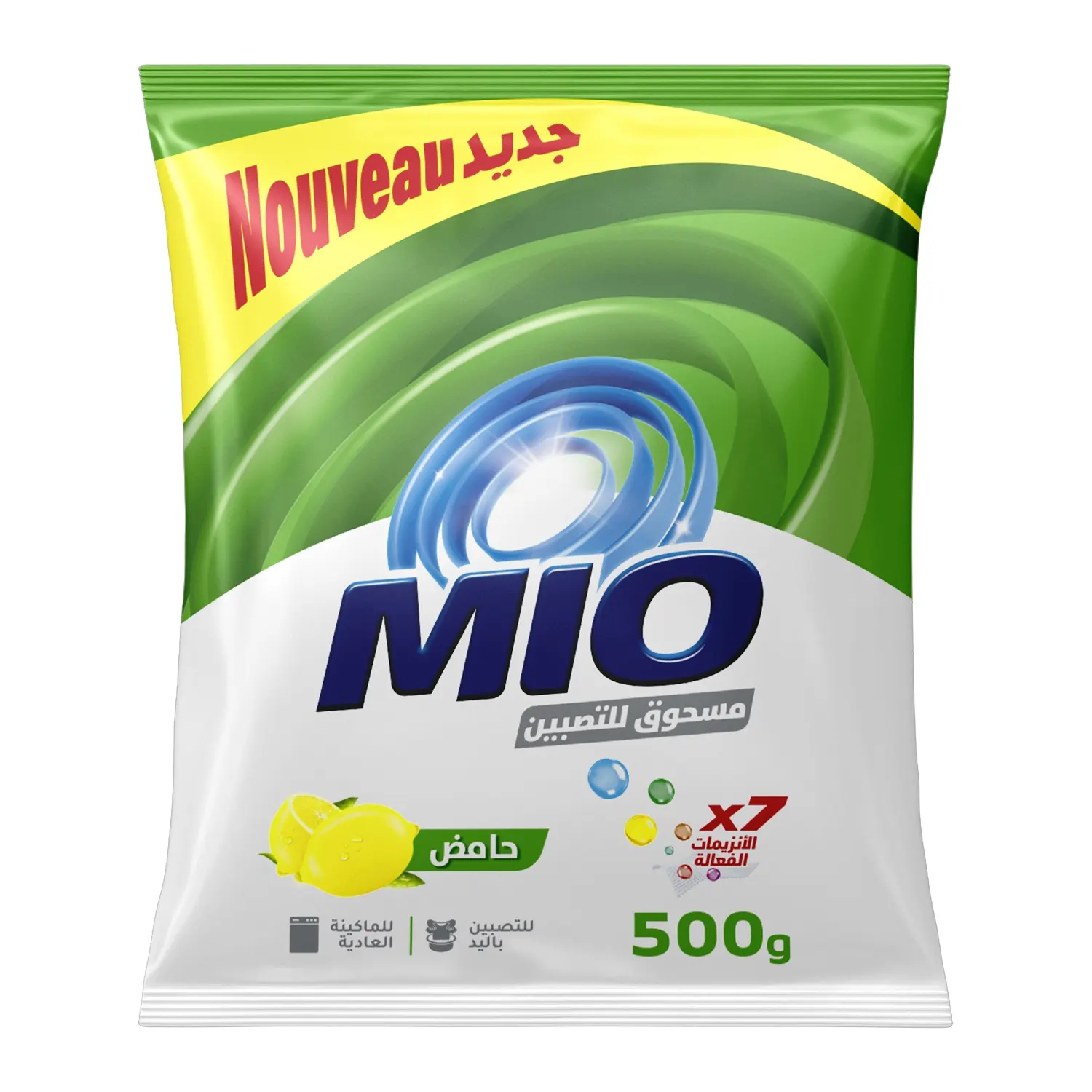 Lessive main semi automatique citron 500g - MIO 