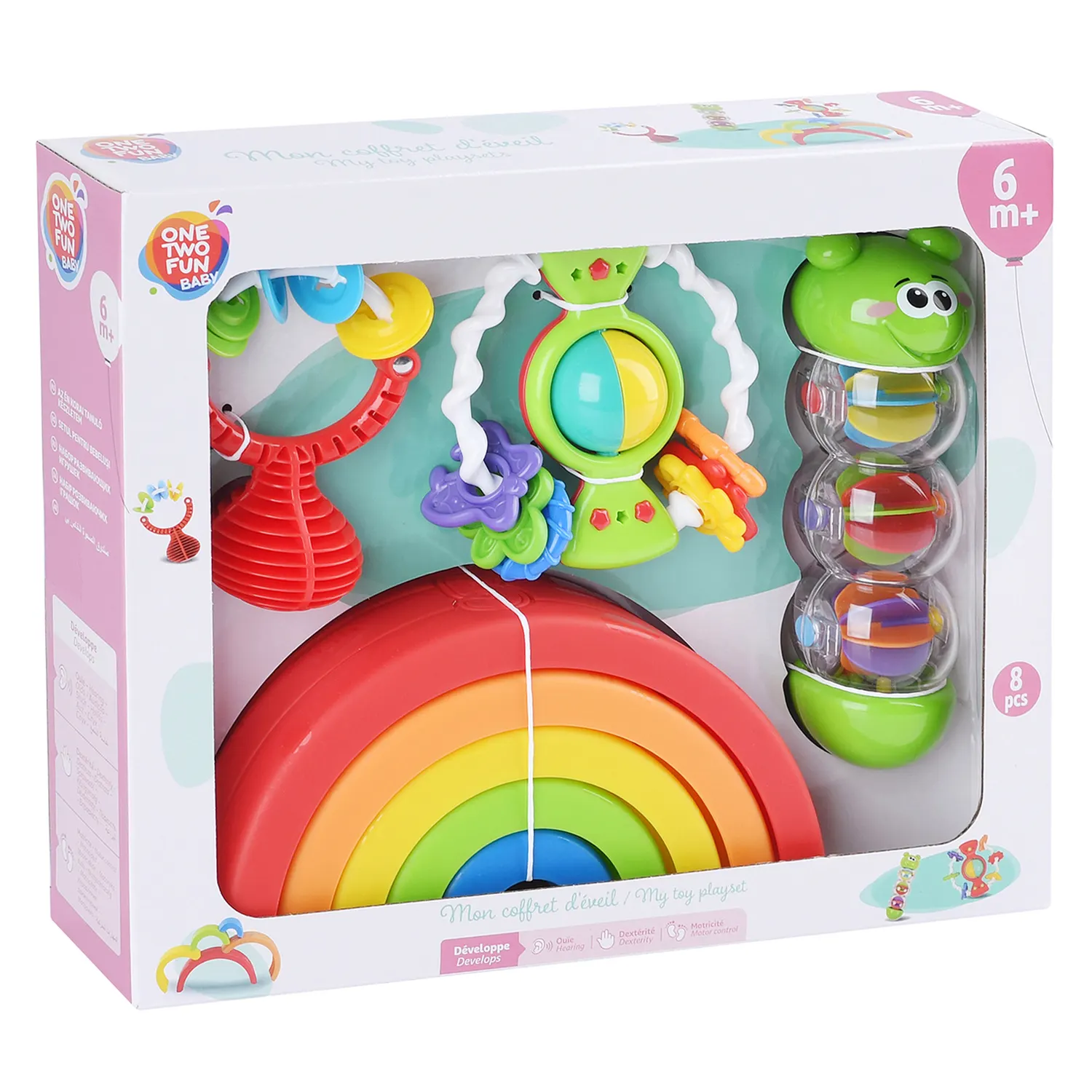 Coffret de jeu développement bébé 4 activité - ONE TWO FUN - vue 4