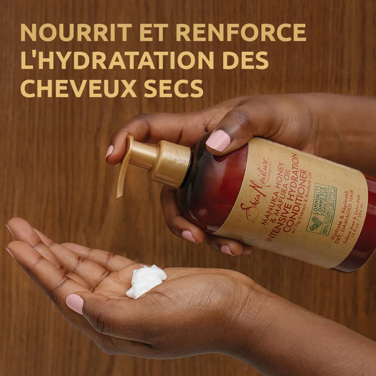 Après-Shampoing au miel de Manuka & huile de Mafura 384ml - SHEA MOISTURE - vue 2
