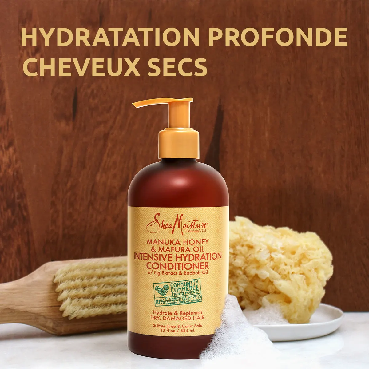 Après-Shampoing au miel de Manuka & huile de Mafura 384ml - SHEA MOISTURE - vue 5