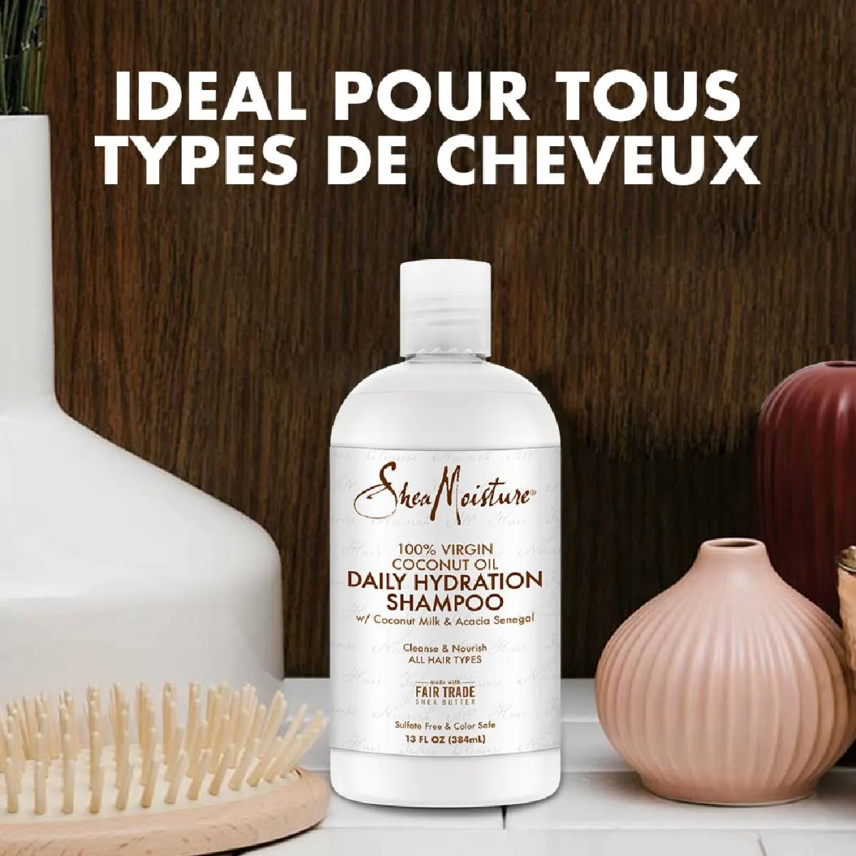 Shampoing à l'huile de noix de coco 384ml - SHEA MOISTURE  - vue 2