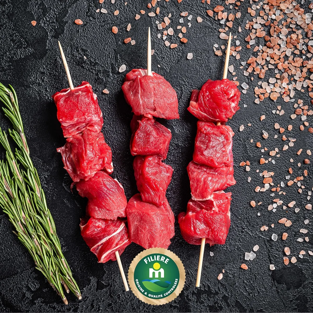 Brochettes de bœuf 500g - FILIERE M - vue 2