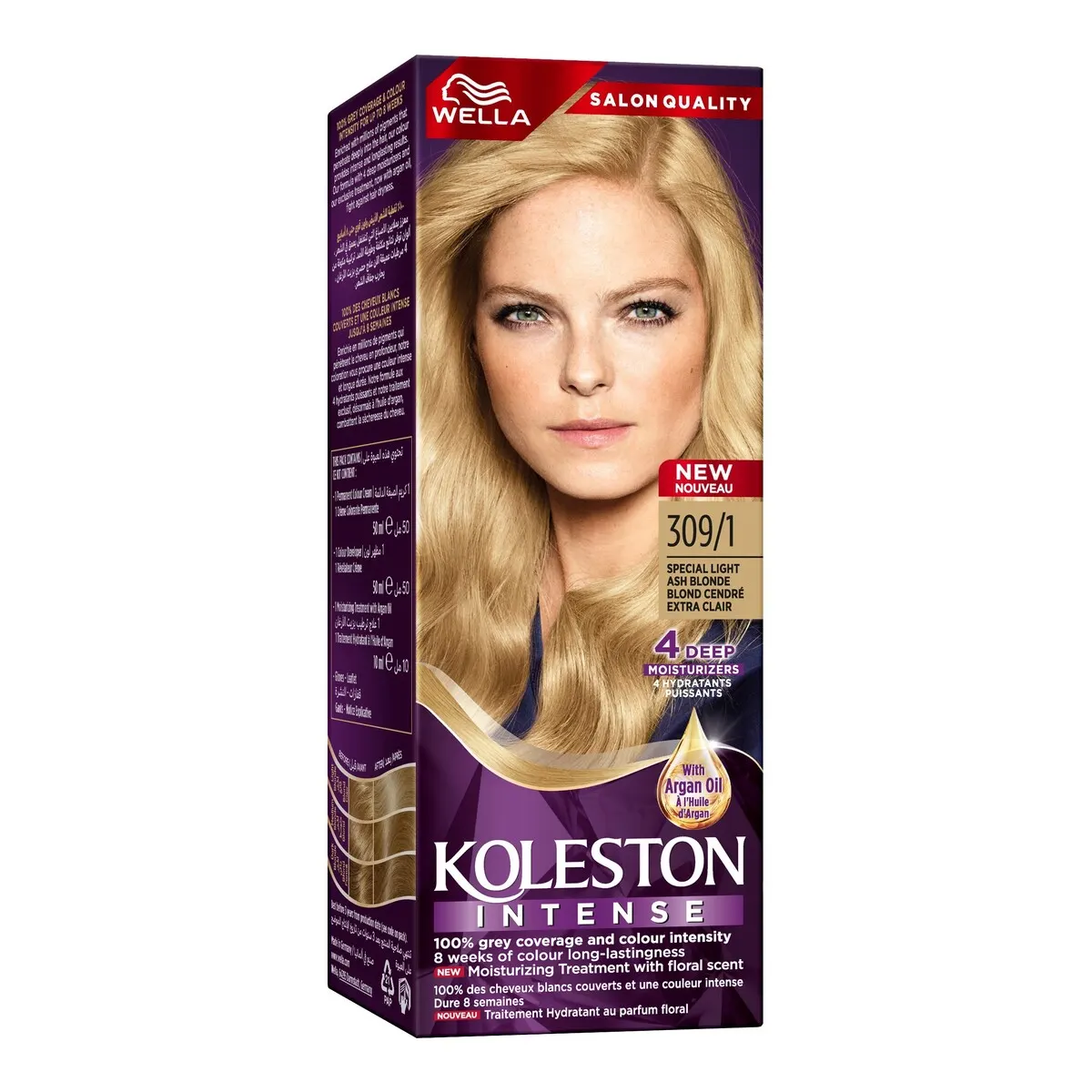 Coloration intense blond cendré extra clair Wella 309/1 - KOLESTON