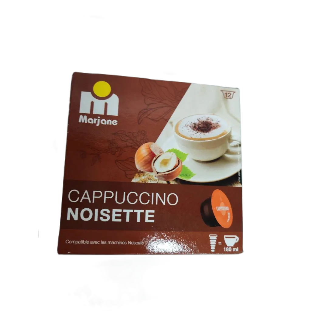 Capsules de café Cappuccino noisette Dolce Gusto x12 unités 192g - MARJANE