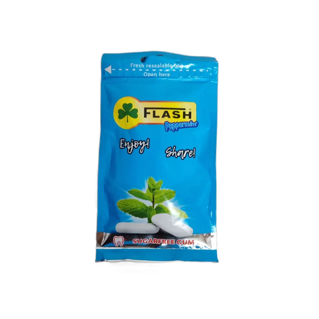 Chewing-gum peppermint sans sucres 35g - FLASH