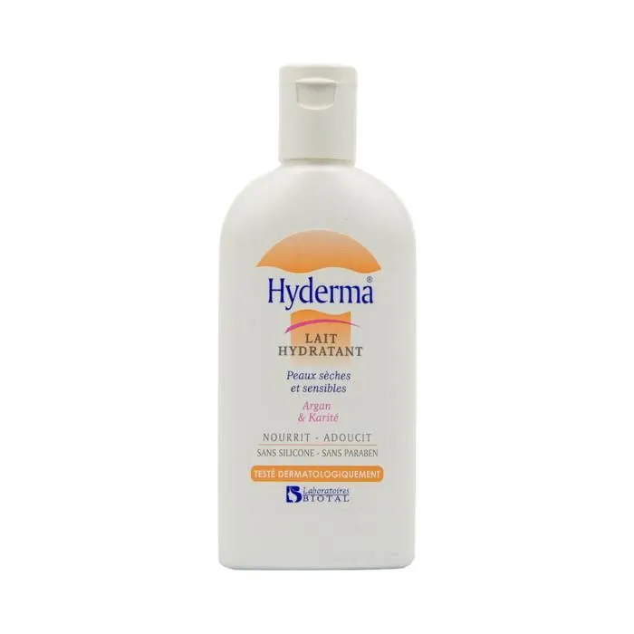 Lait hydratant à l'huile d'Argan et à la vitamine E 120ml - HYDERMA