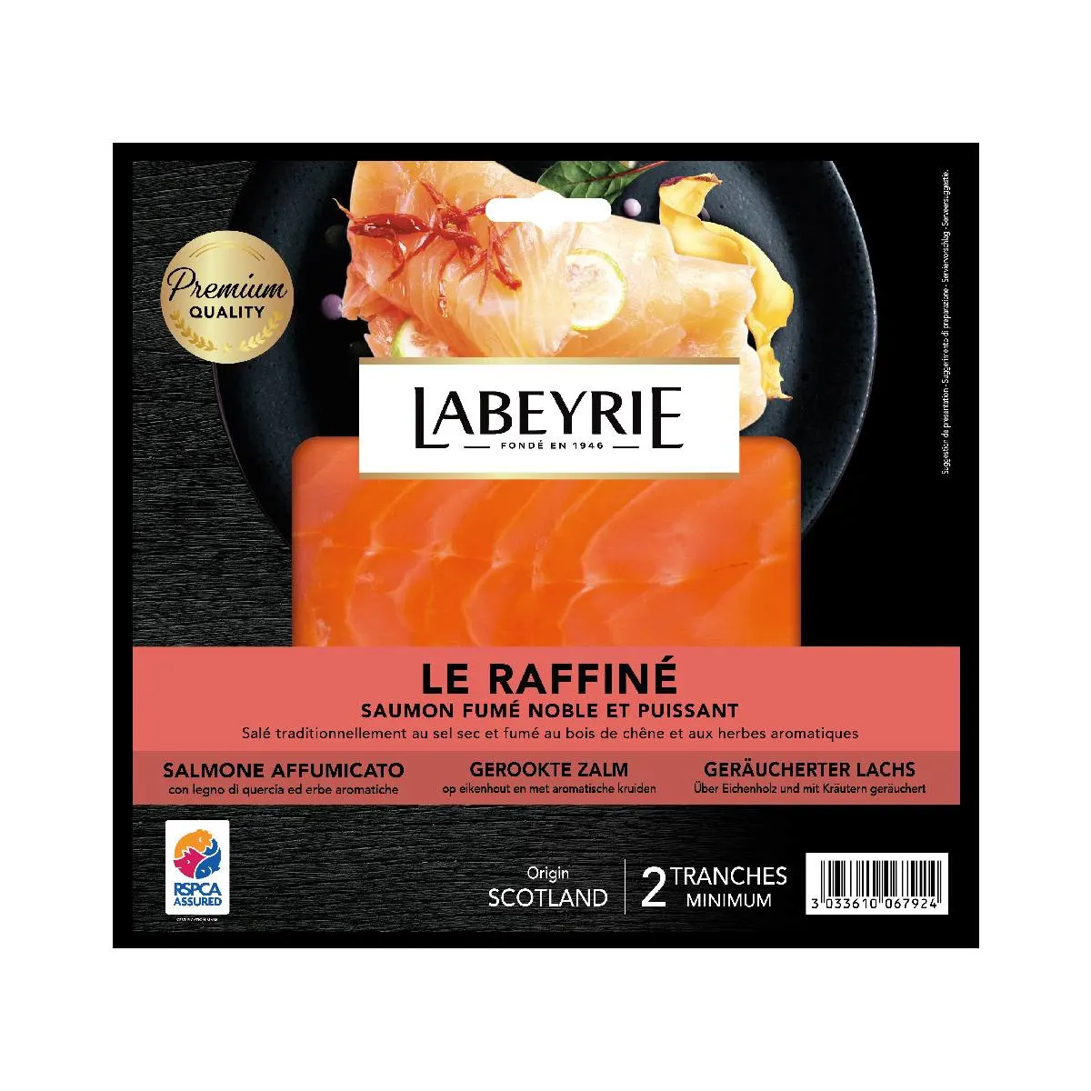 Saumon fumé Le raffiné 75g - LABEYRIE