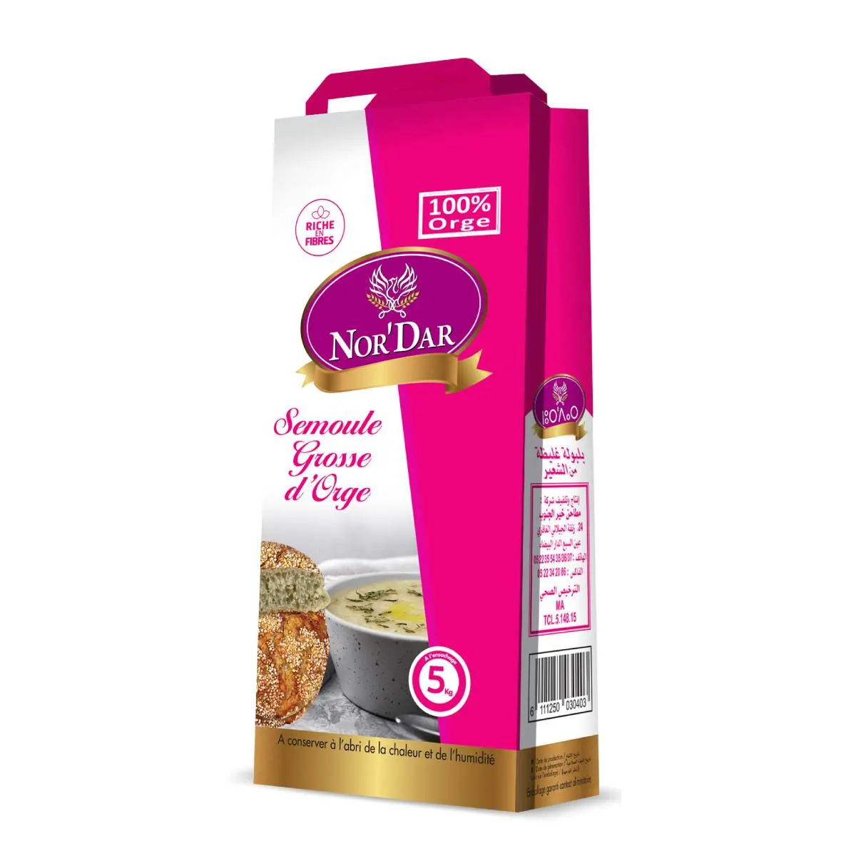 Semoule grosse d'orge 5Kg - NOR'DAR