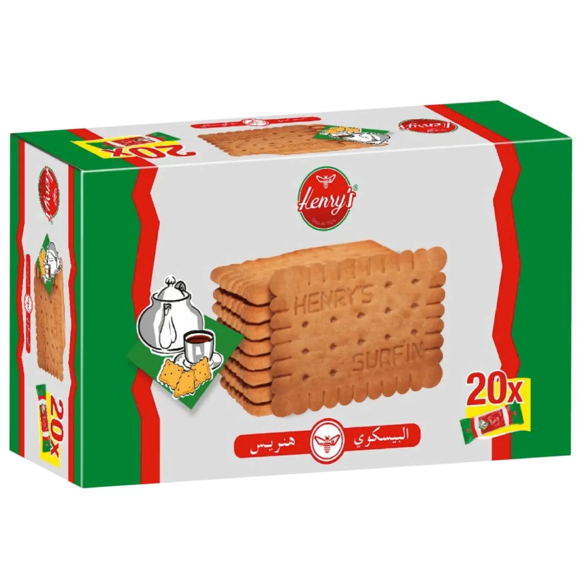 Biscuits saveur vanille 20x42g - HENRY'S