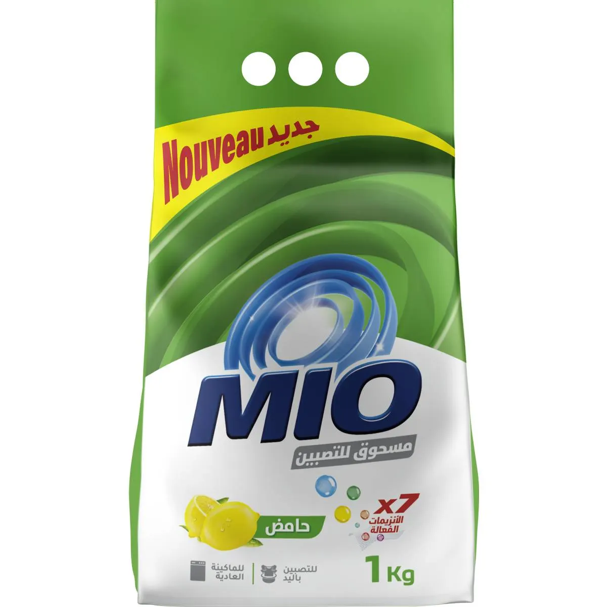 Lessive poudre main et machine semi-automatique citron 1kg - MIO 