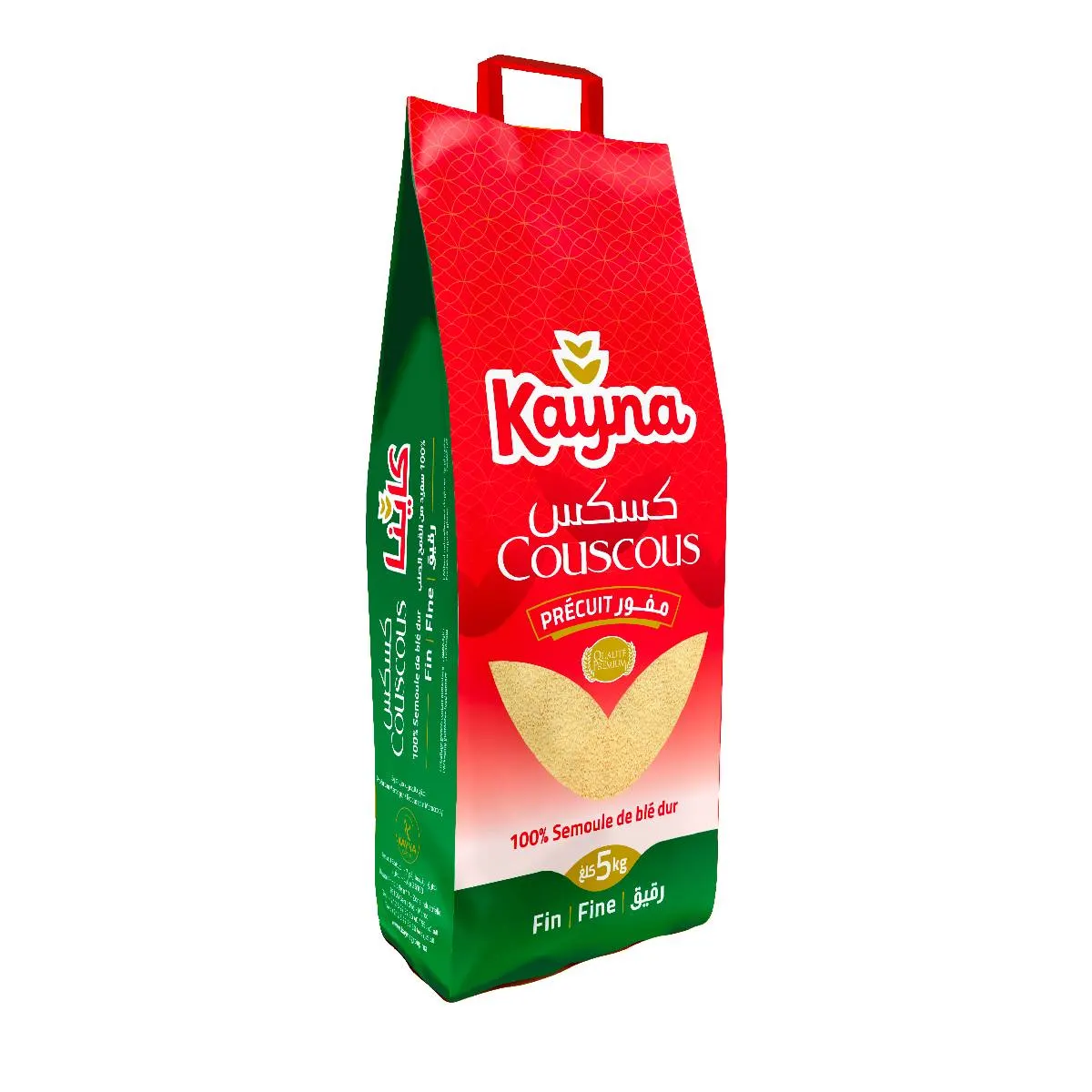 Couscous fin 100% semoule deblé dur 5Kg - KAYNA
