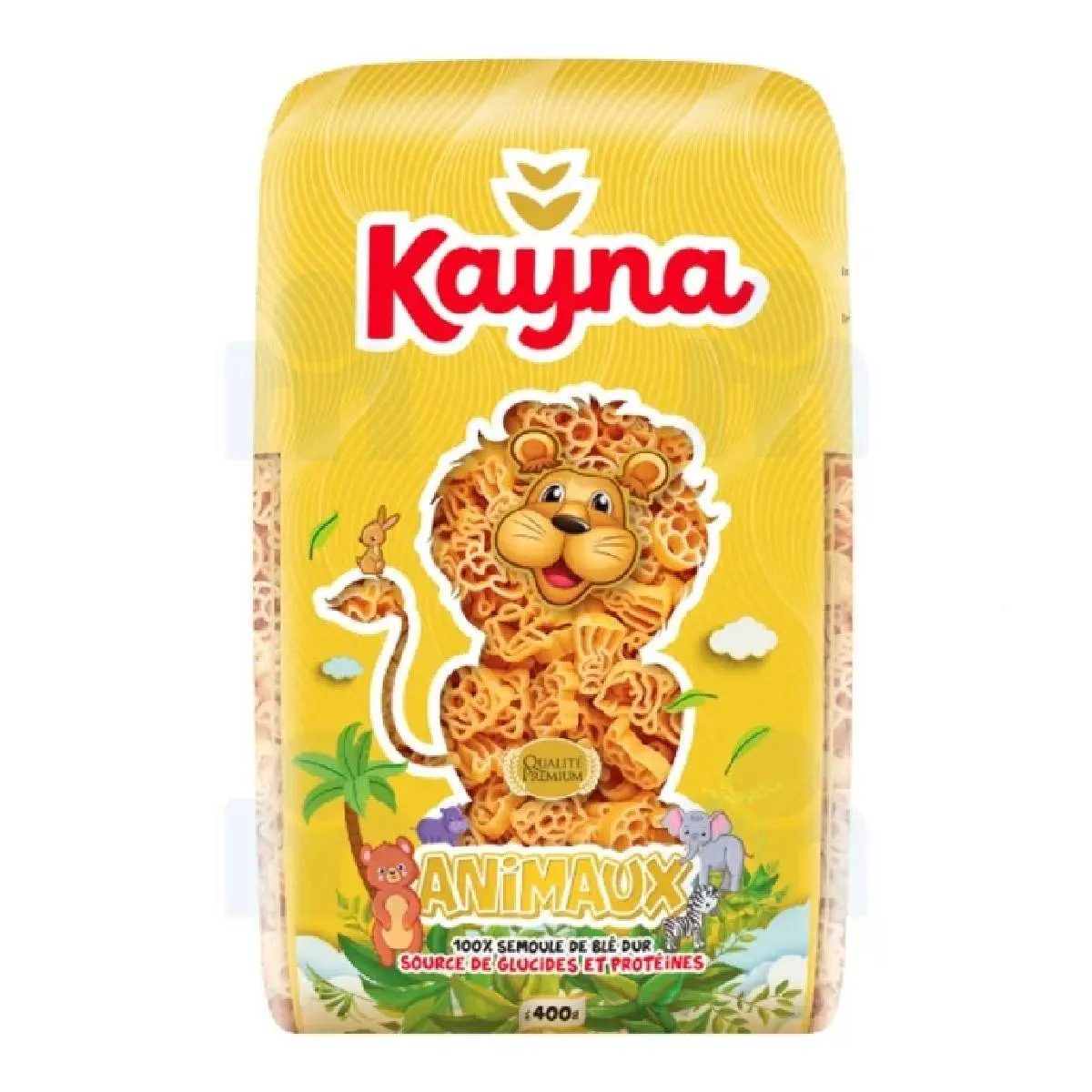 Paquet de pâtes courtes enfants Animaux x400g - KAYNA