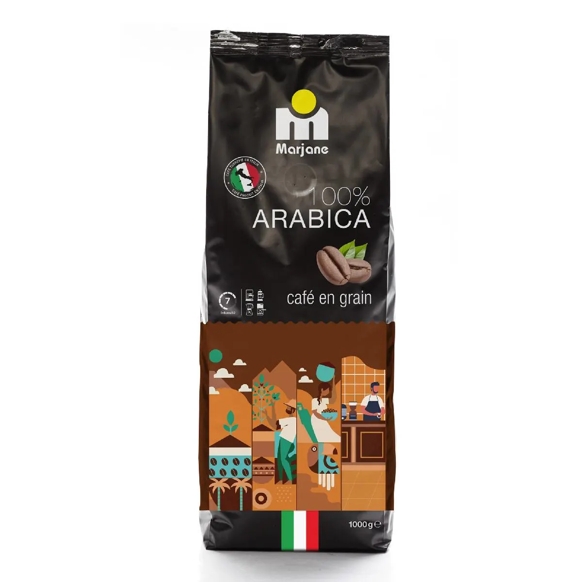 Café en grains 1Kg - MARJANE