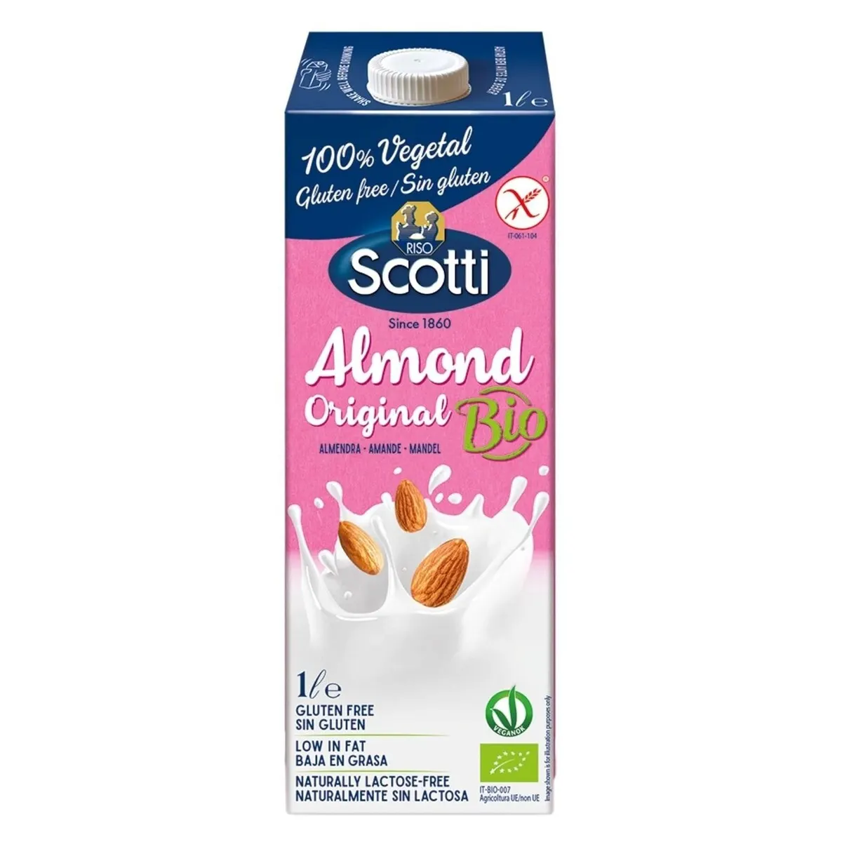 Boisson amande bio sans gluten 1L - SCOTTI