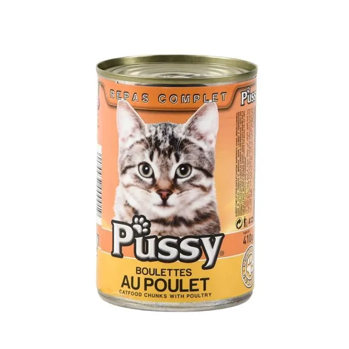 Boulette de poulet 1/2 pour chat - PUSSY