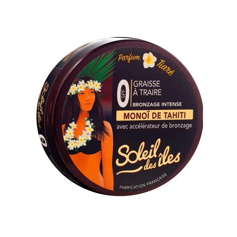 Graisse à traire bronzage intense monoï de Tahiti 150ml - SOLEIL DES ÎLES