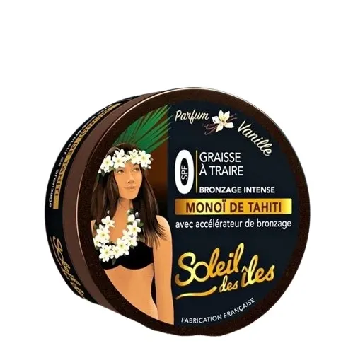 Graisse à traire 0 SPF parfum vanille 150ml - SOLEIL DES ÎLES