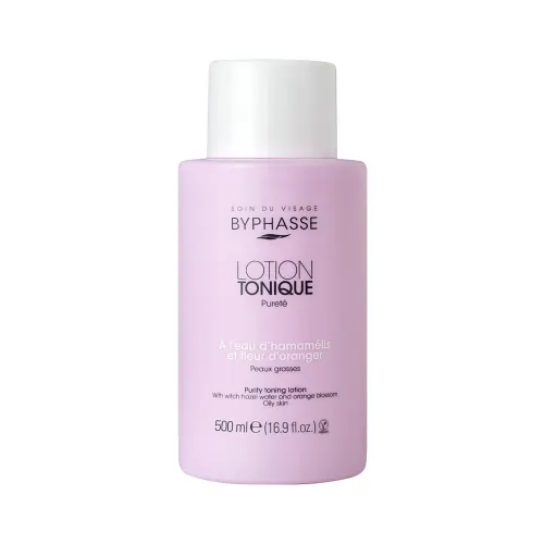 Lotion tonique Pureté à l’eau d’hamamélis et fleur d’oranger 500ml - BYPHASSE