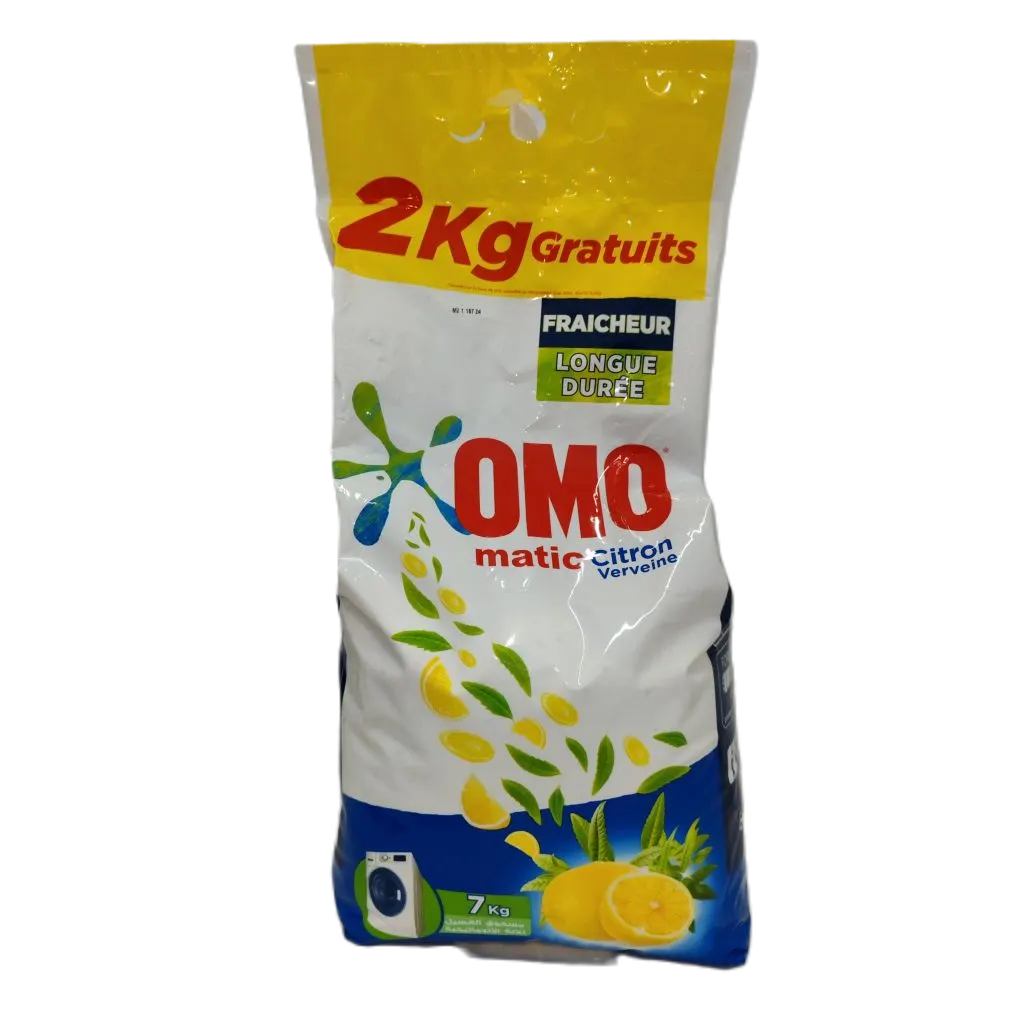 Lessive en poudre Matic citron 7Kg - OMO
