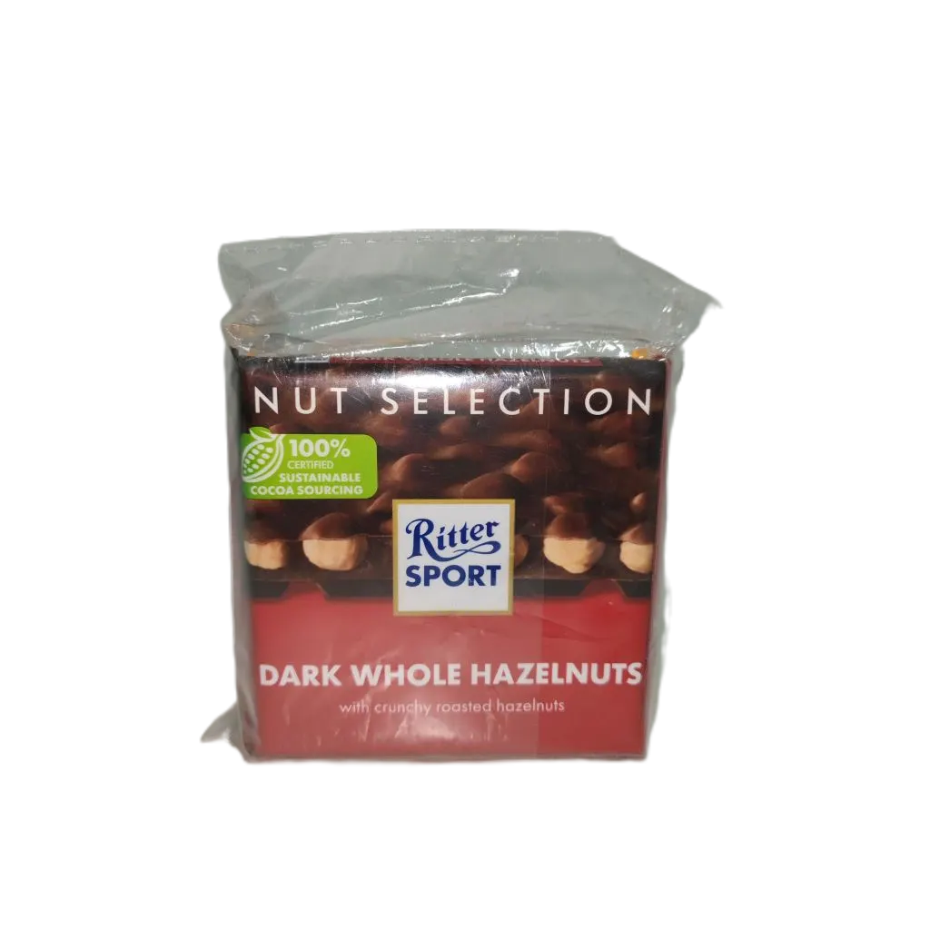 Tablettes chocolat amandes 100g + noir nois 100g - RITTER 